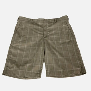 Nike Men’s Golf Shorts Nike FitDry‎ Size 38 Plaid Tan